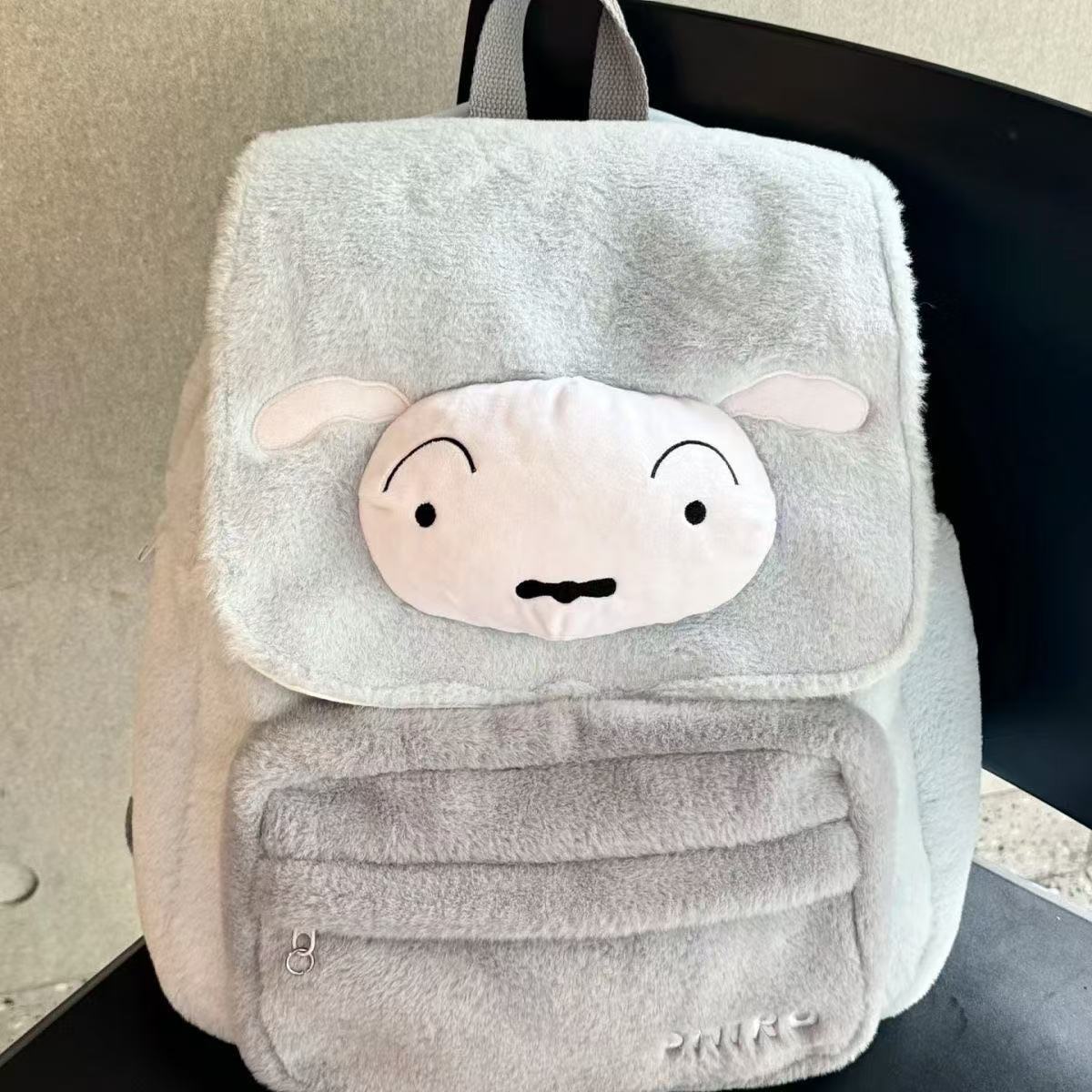 School Backpack Teen - Anime Kawaii Crayon Shin Chan Shiro